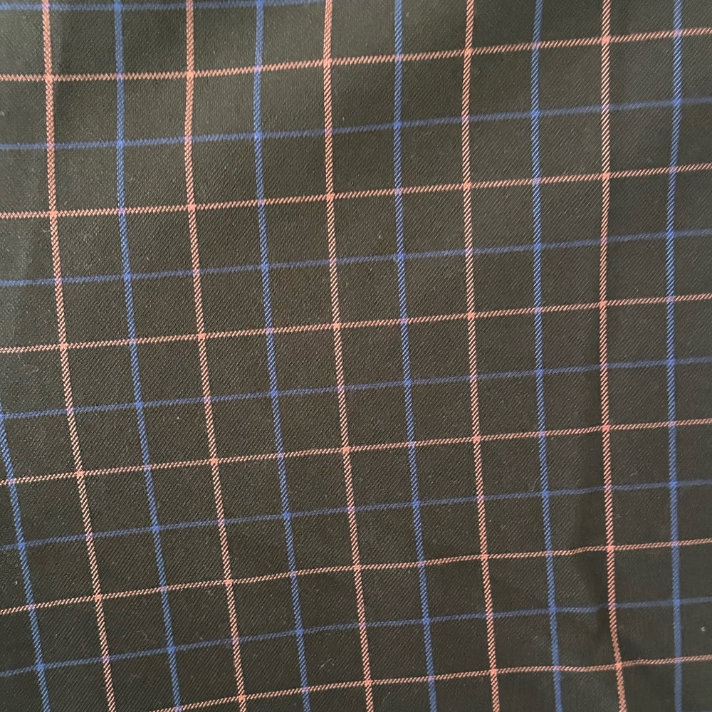Rag & Bone Checkered Pants in Dark Blue and Burgundy - Picture 3 of 4